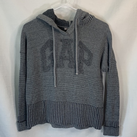 GAP Branded Gray Hooded Sweater - Picture 15 of 16